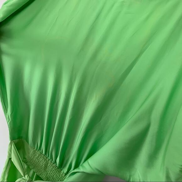 Diane Von Furstenberg Lime Green Belted Dress - Picture 13 of 13